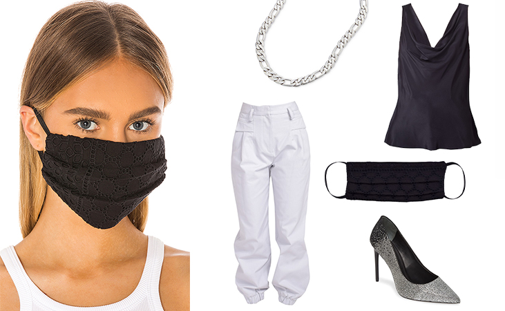 Karina Grimaldi Face Mask Outfit 