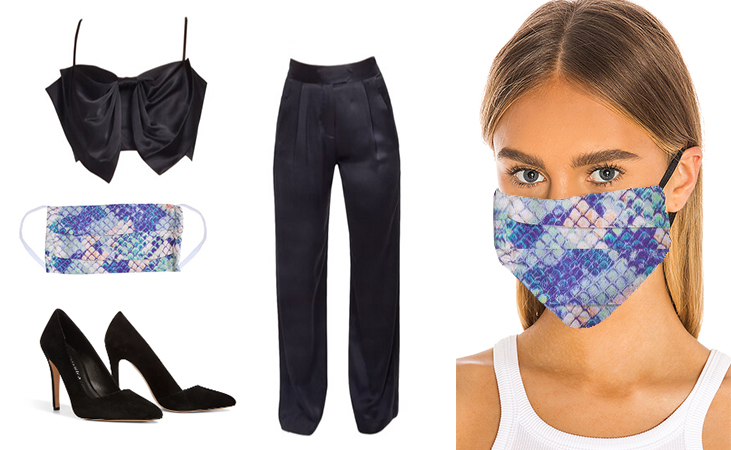 Lavender Brown Face Mask Outfit 