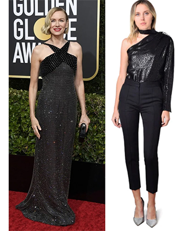 Asymmetrical Top Golden Globes