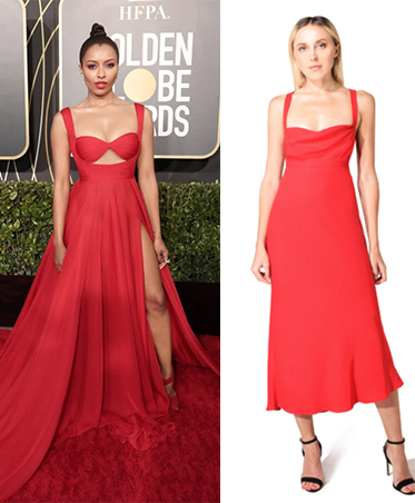 Red Gown Golden Globes