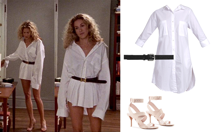 Iconic Carrie Bradshow Outfits- Shirt Dress