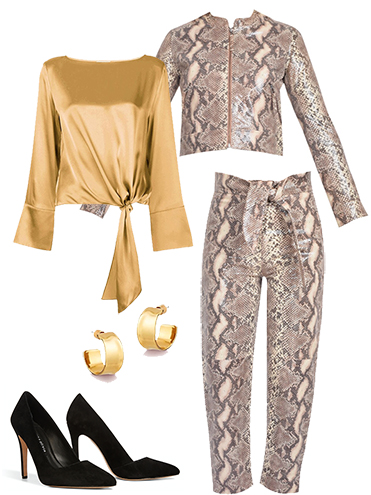 Snake print outfit inspiration