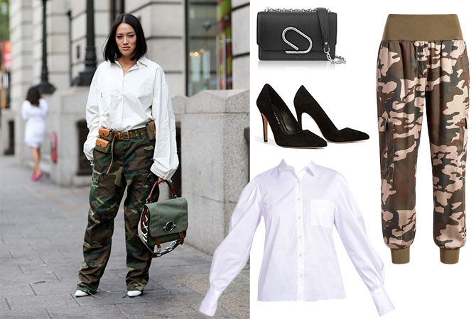 Camo pants outfit inspiration 