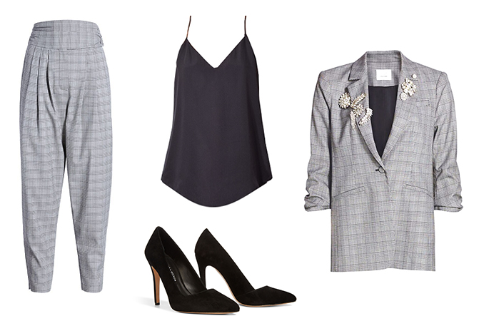 houndstooth suit outfit inspiration